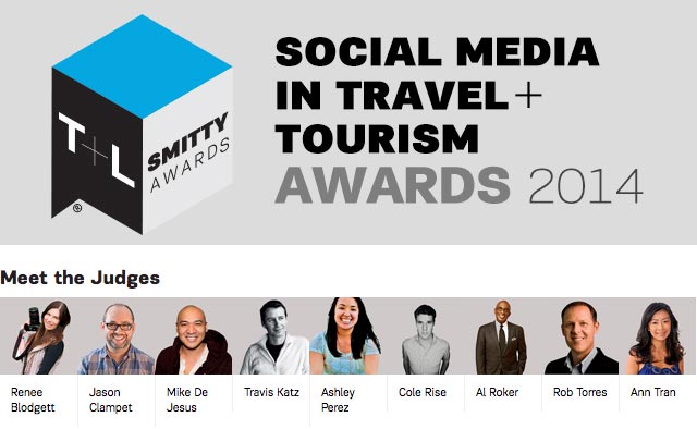Social Media in Travel + Tourism Awards 2014 - Travel + Leisure SMITTY Awards
