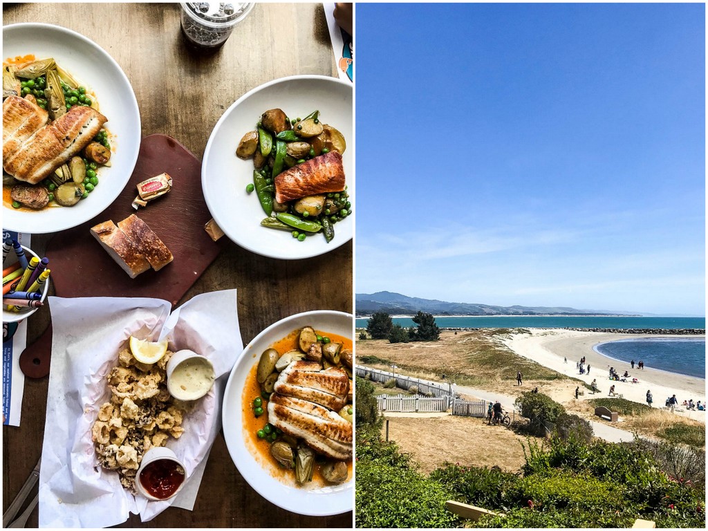 fresh seafood and ocean views at Sam's Chowder House in Half Moon Bay