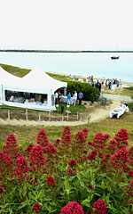 wedding event spaces - beach front lawn