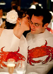 Weddings at Sam's Chowder House - lobster clambake