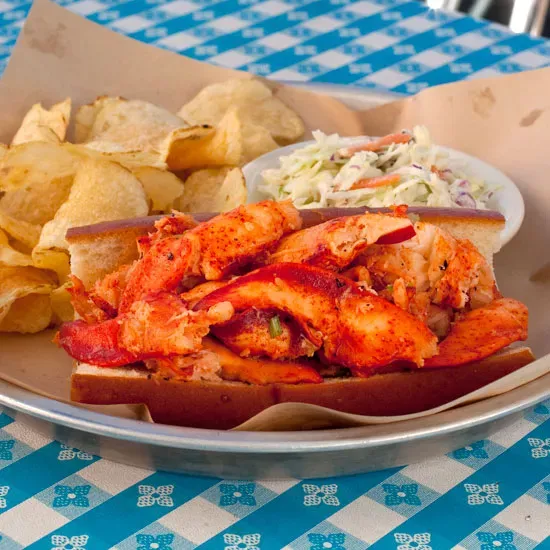 Sam's Chowder House famous Maine Lobster Roll
